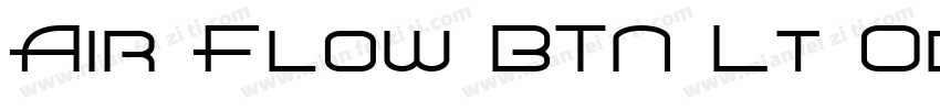 Air Flow BTN Lt Oblique字体转换